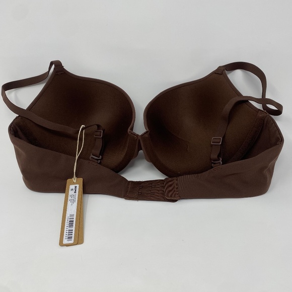 SKIMS  Fits Everybody Push-Up Demi Bra BR-UWR- 2295 brown size 36B NWT - Picture 4 of 7